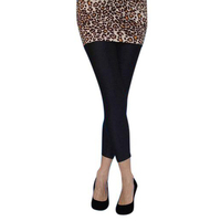 Footless Black Lycra Tights