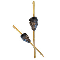 Shrunken Head Voodoo Staff - 70cm