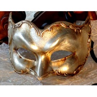 Antonio Zane Silver Deluxe Italian Masquerade Eye Mask