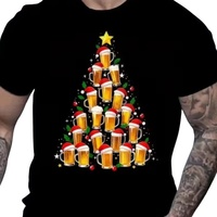 Beer Christmas Tree Novelty Adult T-Shirt