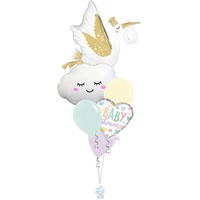Special Delivery Pastel Baby Shower Bouquet
