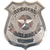 Police Badge - Metallic Silver
