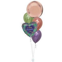 Elegant Peacock Mother's Day Balloon Bouquet