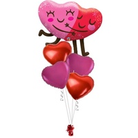 Hugging Hearts Valentine Balloon Bouquet