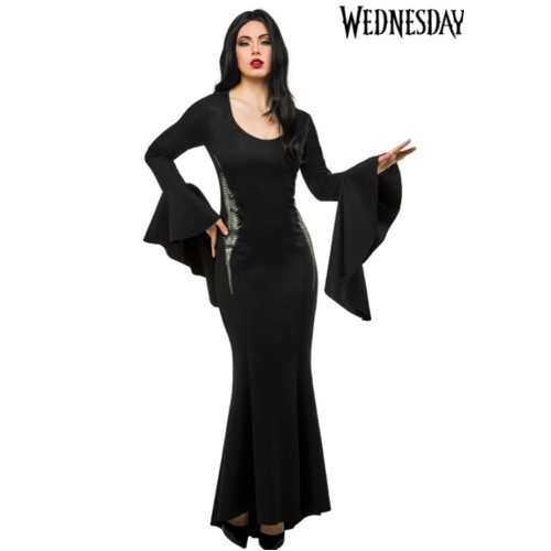Wednesday Delxue Morticia Adult Costume [Size: S (8-10)]