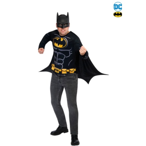 Batman Adult Top, Cape & Mask [Size: Med-Large]