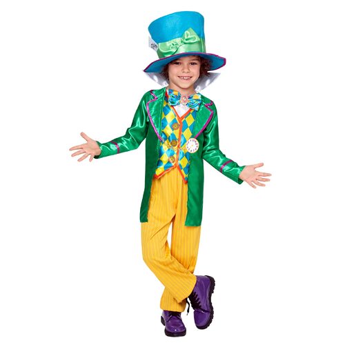 Mad Hatter Deluxe Boys Costume  [Size: 3-5 Yrs]