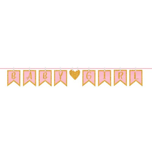 Baby Girl Glitter Banner - 3.65m