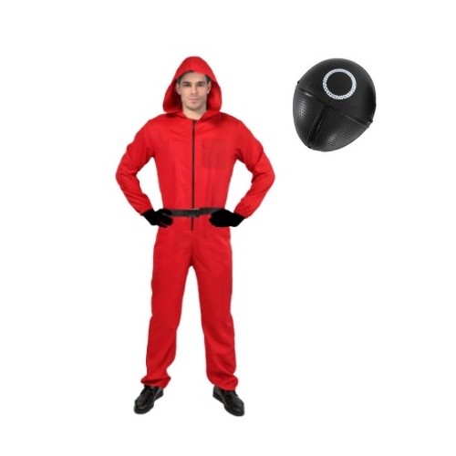 Squid Game Guard Inspired Adult Costume - Circle [Size: Large-XL]