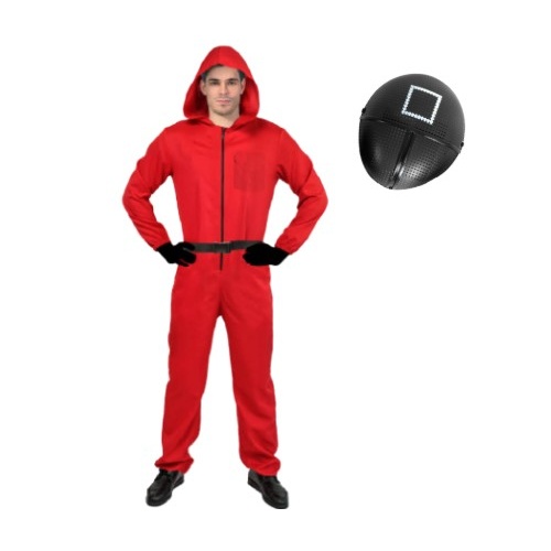 Squid Game Guard Inspired Adult Costume - Square [Size: Large-XL]