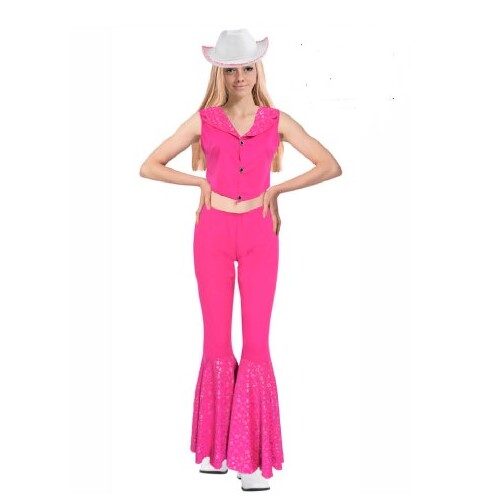 Barbie Style Pink Cowgirl Adult Costume [Size: XS-S (8-10)]