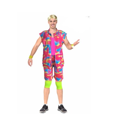 Barbie Ken Style 80s Work Out Man Costume [Size: S-M]