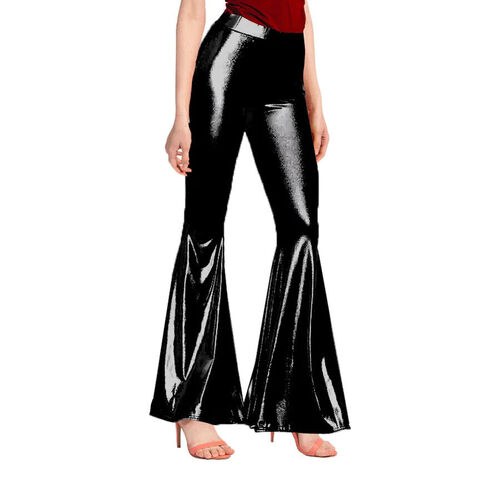 Adult Metallic Disco Flares - Black [Size: Small-Med]