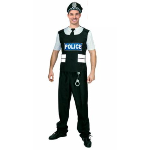 Police Officer Adult Costume [Size: Med-Large]