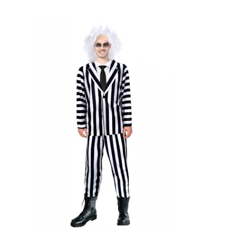 Beetlejuice Inspired Adult Costume [Size: Small-Med]