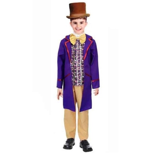 Chocolatier Wonka Style Kid's Costume [Size: 10-12 Yrs]