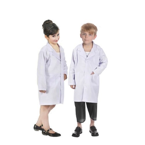 Kid's White Lab Coat [Size: 6-9 Yrs]