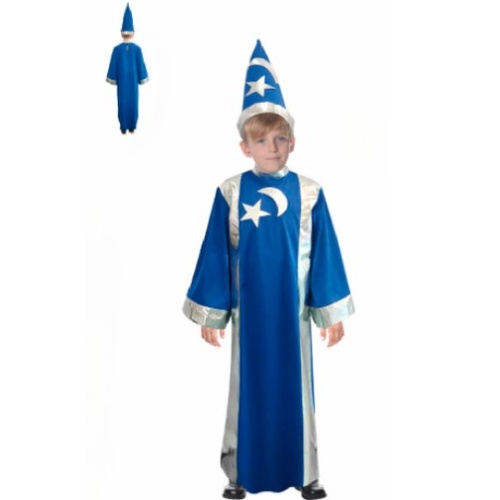 Blue Wizard Kid's Costume [Size: 10-12 Years]