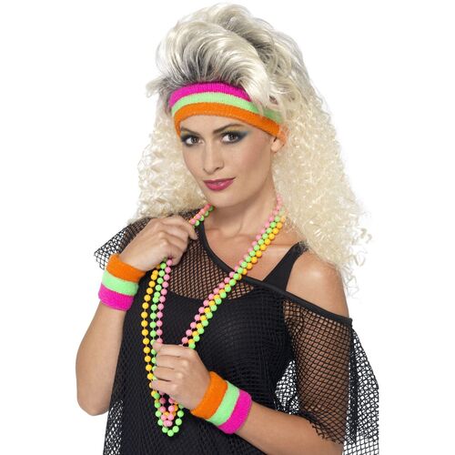 Tennis Sweatband Set - Neon Multicolour