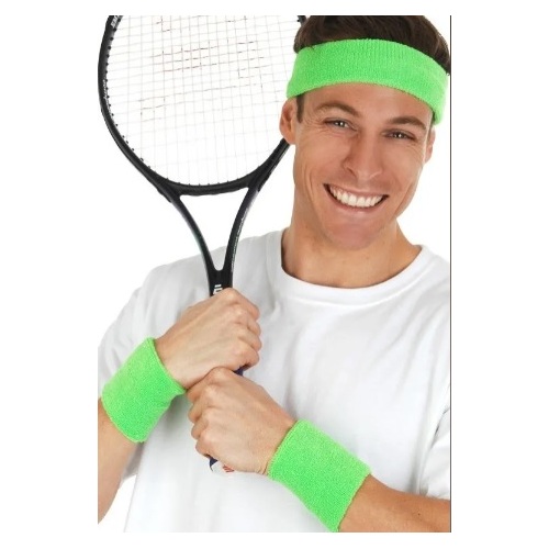 Tennis Sweatbands - Neon Green