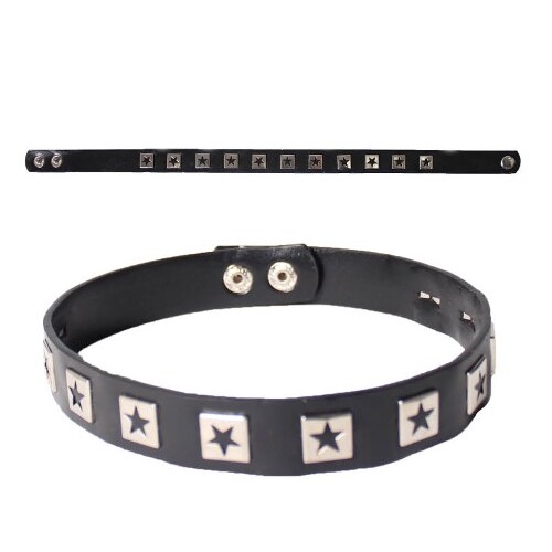 Punk Studded Choker - Star Studs