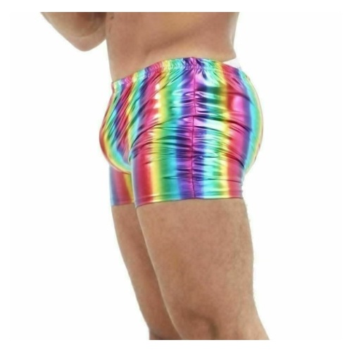 Rainbow Metallic Hot pants - One Size