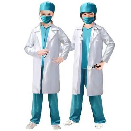 Kids Unisex Doctor Costume with Lab Coat [Size: L (10-12 Yrs)]