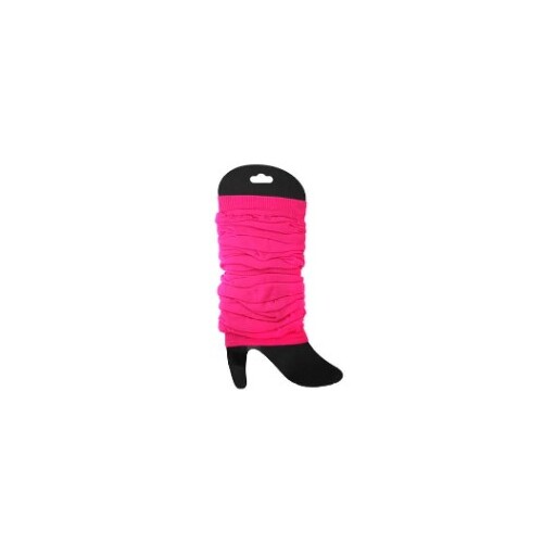 Leg Warmers - Neon Pink Lightweight Knit