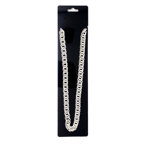 Metallic Silver Chain Necklace