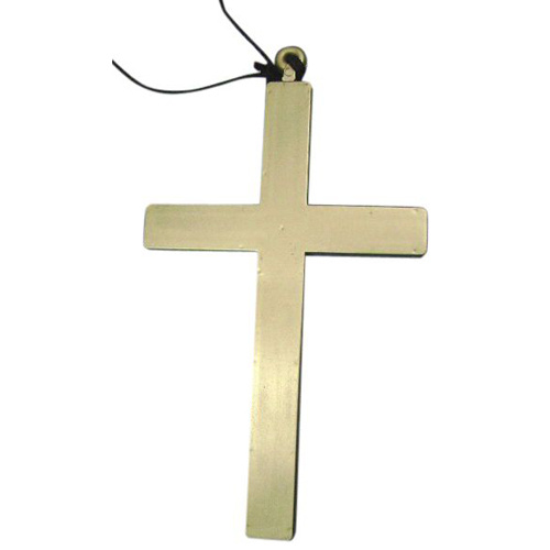 Large Gold Cross Monk's Necklace