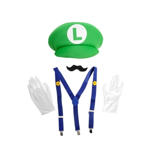 Super Mario Luigi Inspired Adult Accessories Kit