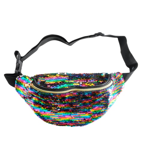 Rainbow Sequin Bum Bag