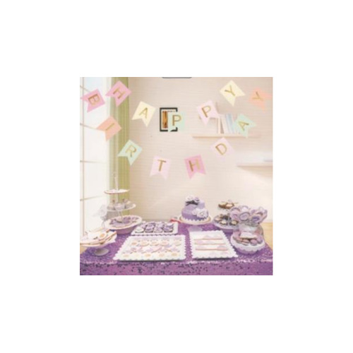 Happy Birthday Banner - Mixed Pastels
