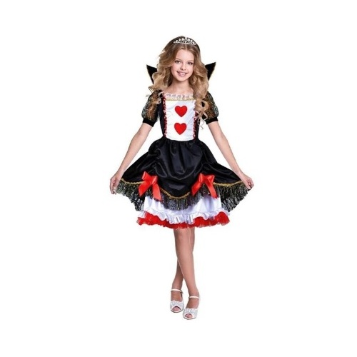 Queen of Hearts Inspired Girls Costume [Size: M (7-9 Yrs)]