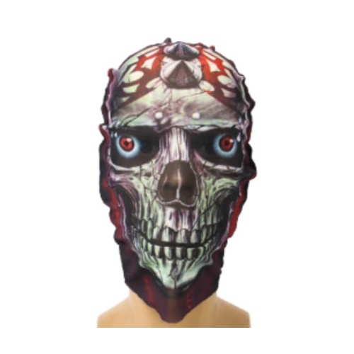 Studded Skull Printed Overhead Face Mask