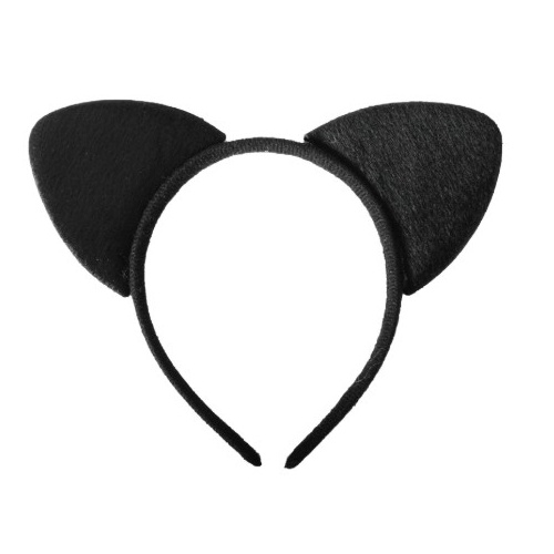 Black Cat Ears on Headband