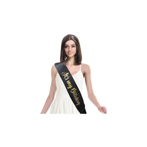 Birthday Sash - Black & Gold