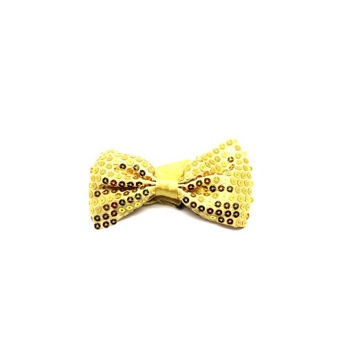 Gold Sequin Bow Tie