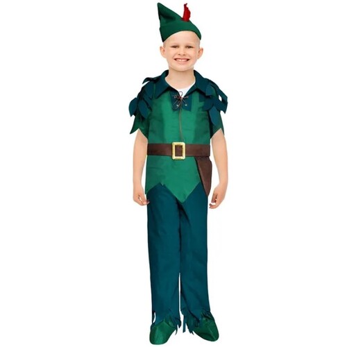Peter Pan Style Kid's Costume [Size: M (7-9 Yrs)]
