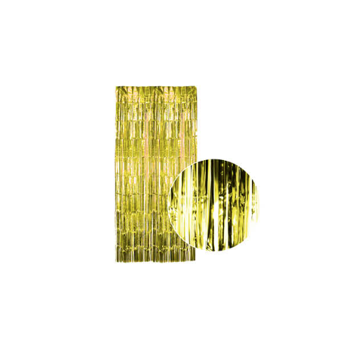 Metallic Shimmer Curtain - Gold