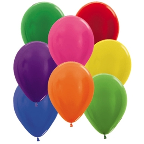 Sempertex 30cm Metallic Asstd Latex Balloons - 25 Pk