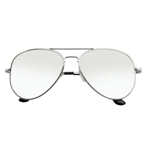 Aviator Glasses - Silver Mirror