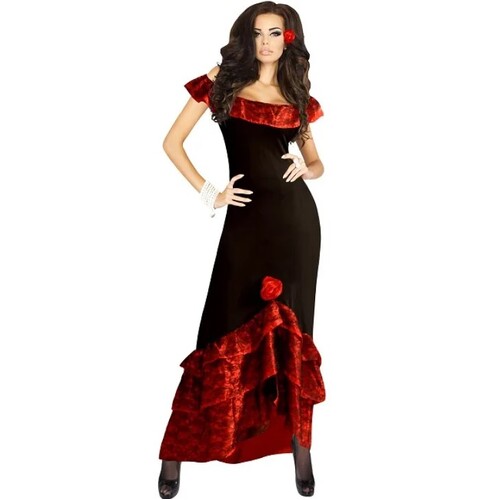 Salsa Day of the Dead Adult Costume [Size: M (12-14)]