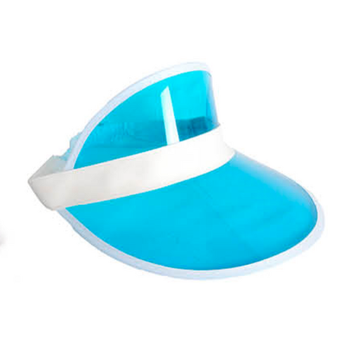 Retro Tennis Visor - Light Blue