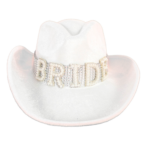 White Bride to Be Cowboy Hat