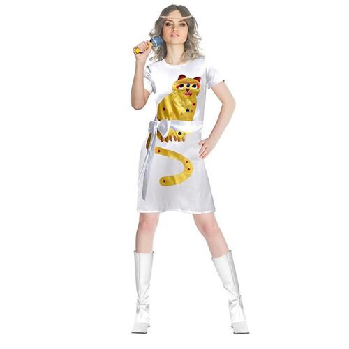 Abba Yellow Cat Womens Costume [Size: M (10-12)]