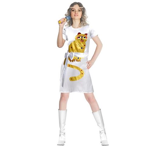 Abba Yellow Cat Womens Costume [Size: S (8-10)]