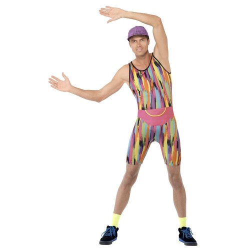Aerobics Instructor Mr Energizer Adult Costume [Size: Medium]