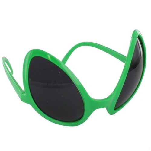Green Space Alien Glasses