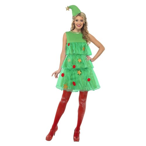 Christmas Tree Tutu Dress Adult Costume [Size: S (8-10)]